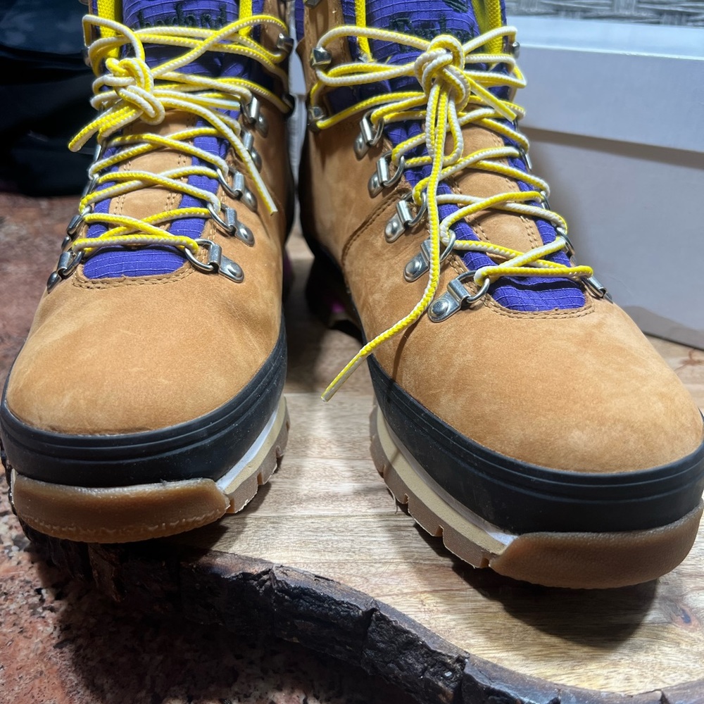Timberland Women's Beige Euro Hiker Waterproof Boots 14 - Picture 7 of 10